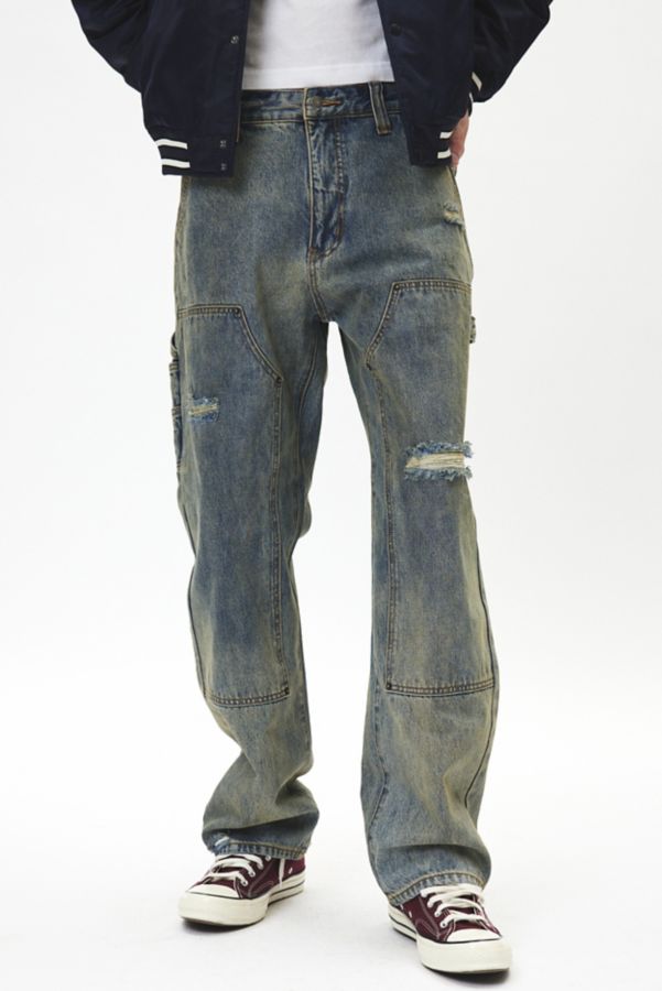 Slide View: 1: GUESS ORIGINALS Paneled Carpenter Jean