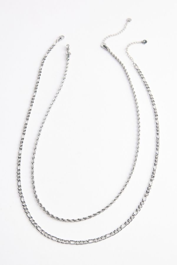 Slide View: 1: Figaro Chain Layering Necklace