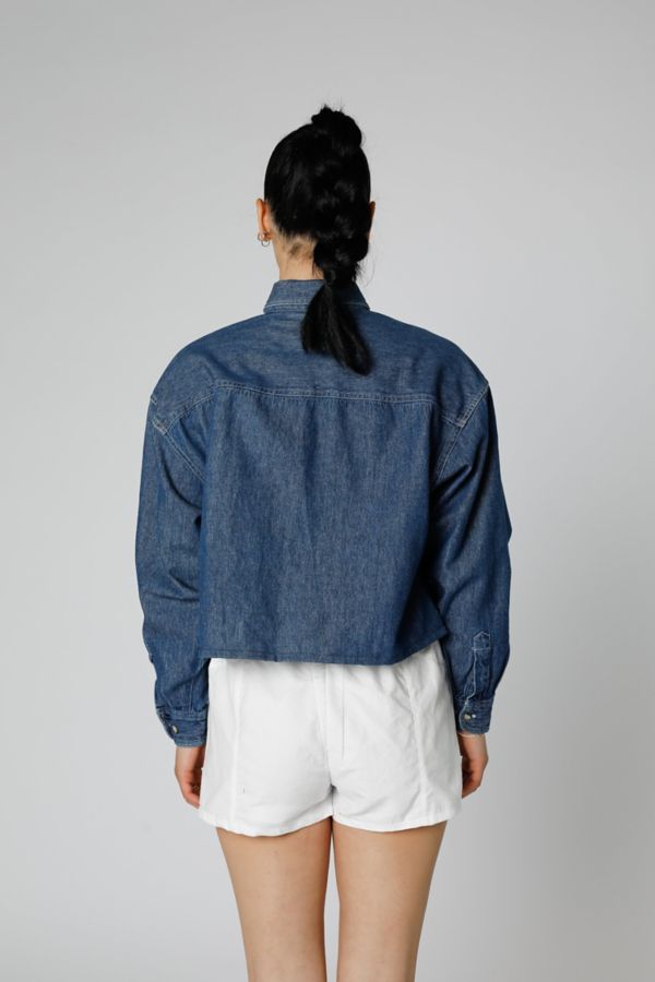 Slide View: 3: Rework Chambray Waist Crop 033