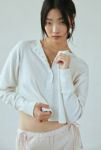 Thumbnail View 1: Out From Under Luise Pointelle Knit Long Sleeve Henley Top