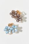 Thumbnail View 2: Floral Rhinestone Mini Claw Clip Set