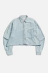 Thumbnail View 1: Rework Chambray Waist Crop Button Down Shirt  005