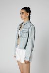 Thumbnail View 2: Rework Chambray Waist Crop Button Down Shirt 002