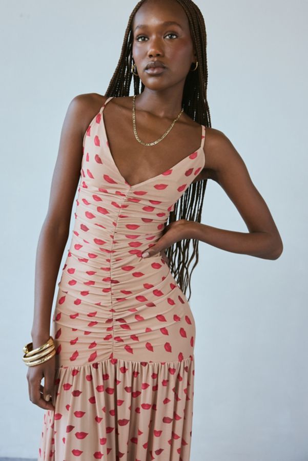 Slide View: 4: AFRM Harlow Almond Kiss Drop Waist Maxi Dress