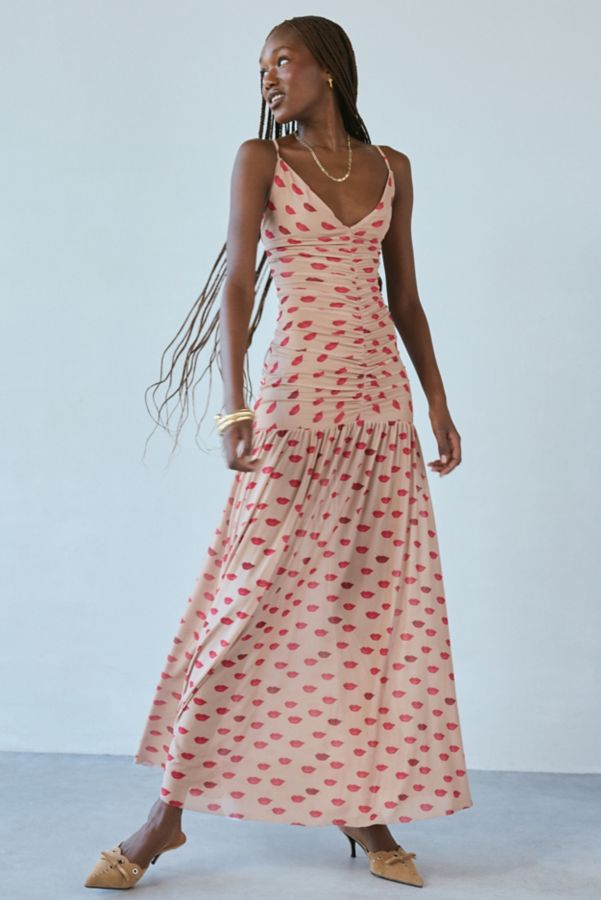 Slide View: 1: AFRM Harlow Almond Kiss Drop Waist Maxi Dress