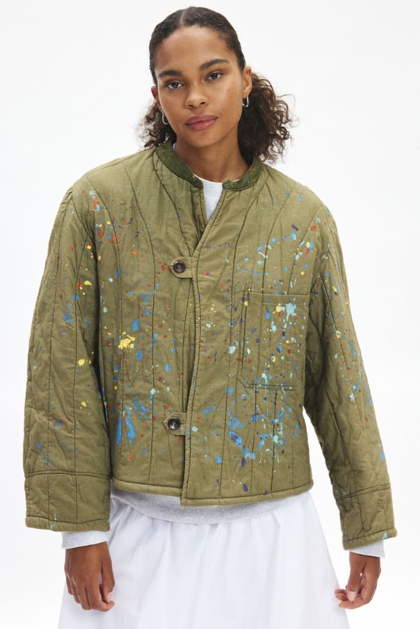 Slide View: 1: Veste Doublée Remade Paint Splatter Urban Renewal