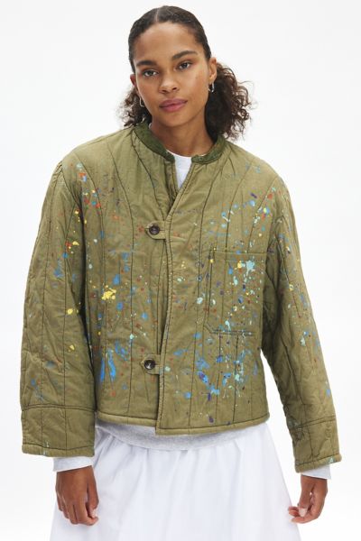 Urban Renewal Remade Paint Splatter Liner Jacket