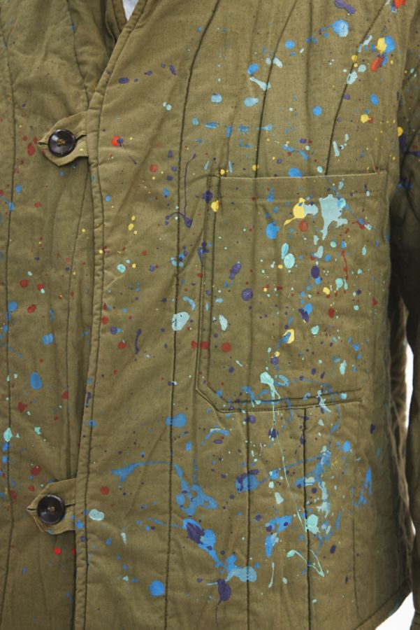 Slide View: 2: Veste Doublée Remade Paint Splatter Urban Renewal