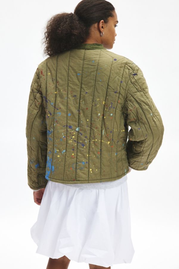 Slide View: 3: Veste Doublée Remade Paint Splatter Urban Renewal