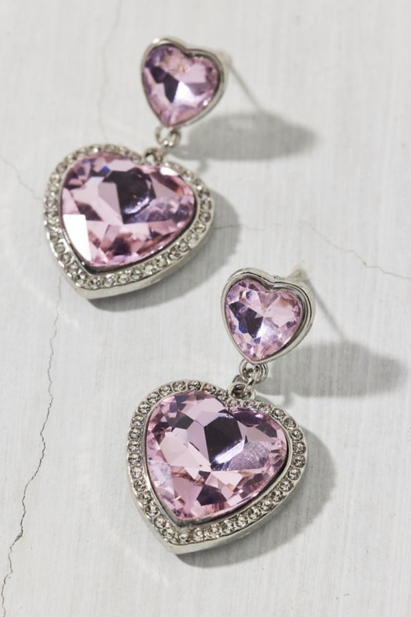 Slide View: 3: Isabella Rhinestone & Gem Heart Earring