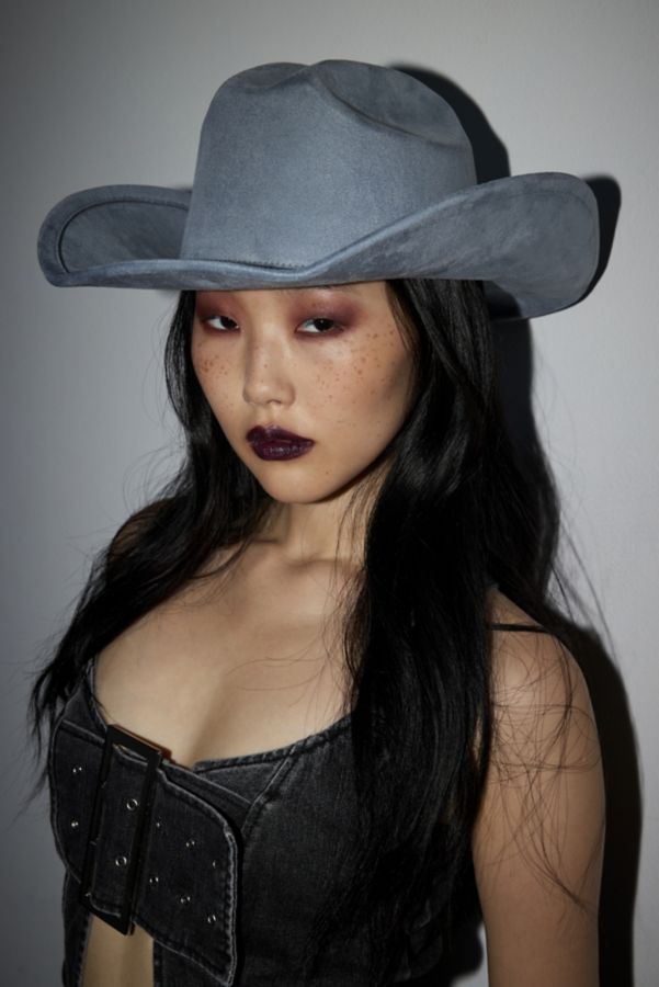 Slide View: 1: Essential Suede Cowboy Hat