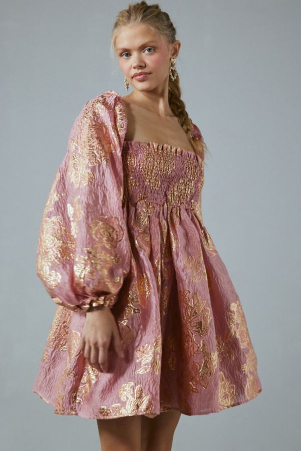 Slide View: 1: Sister Jane Dream Twilight Jacquard Mini Dress