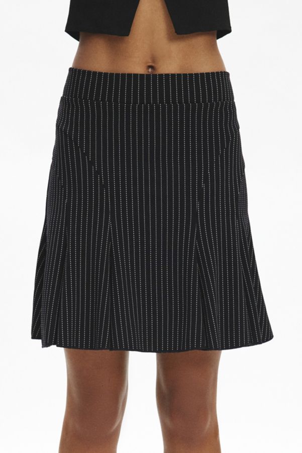 Slide View: 2: Urban Renewal Remnants Trumpet Hem Pinstripe Skirt