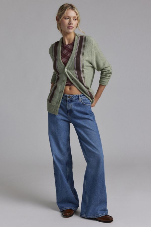 Slide View: 2: BDG Augusta Oversized V-Neck Boyfriend Cardigan