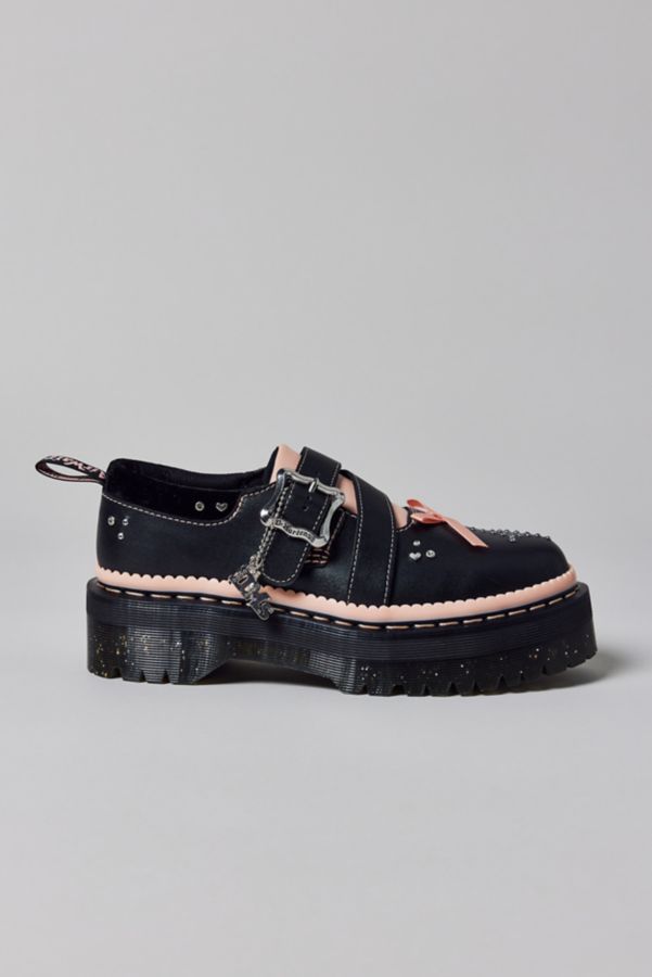 Slide View: 2: Dr. Martens Women's Kemsley Leather Buckle Platform Shoe