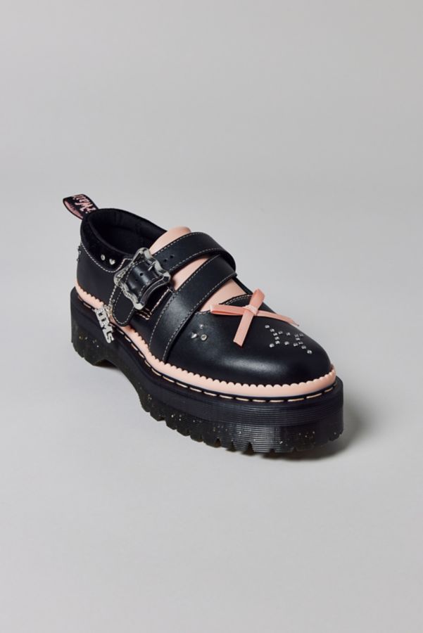 Slide View: 3: Dr. Martens Women's Kemsley Leather Buckle Platform Shoe