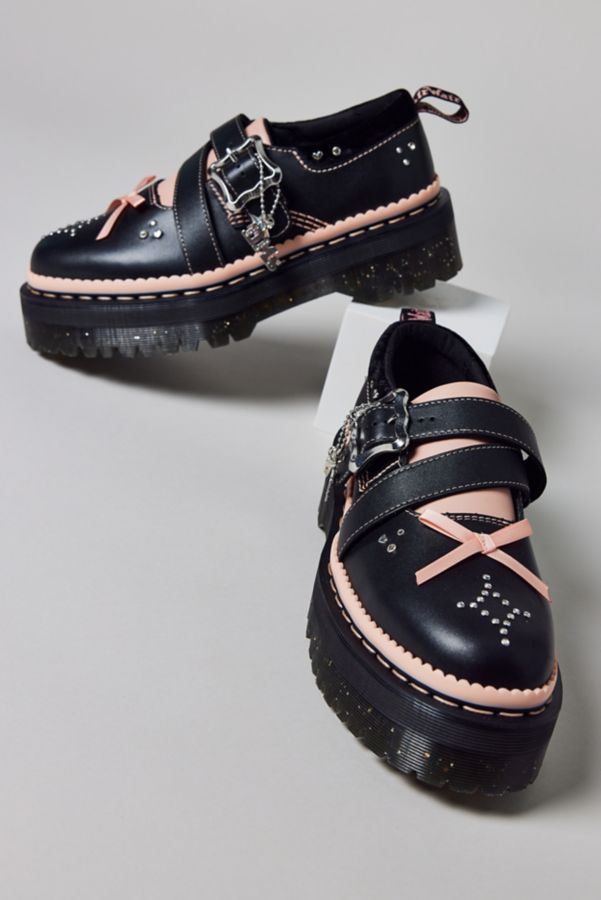 Slide View: 1: Dr. Martens Women's Kemsley Leather Buckle Platform Shoe