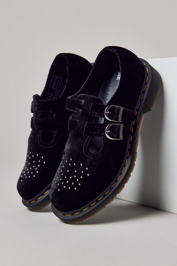 Slide View: 1: Dr. Martens 8065 Velvet Mary Jane Shoe