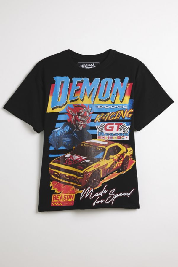 Slide View: 1: T-shirt Graphique de Course Dodge Demon