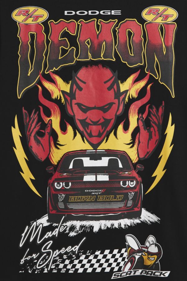 Slide View: 2: T-shirt Graphique de Course Dodge Demon