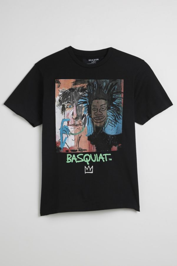 Slide View: 1: Basquiat Self Portrait Art Print Graphic Tee