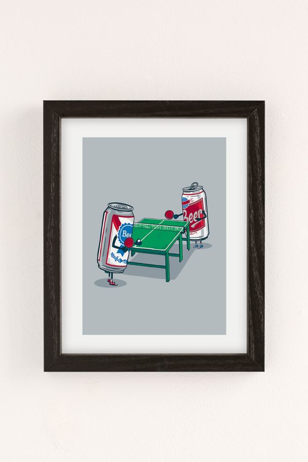 Slide View: 2: Ben Douglass Beer Pong Art Print