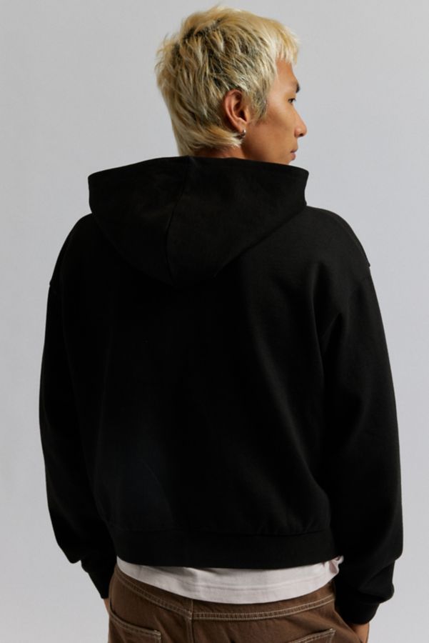 Slide View: 2: Standard Cloth Gauntlet Full Zip Hoodie Sweatshirt