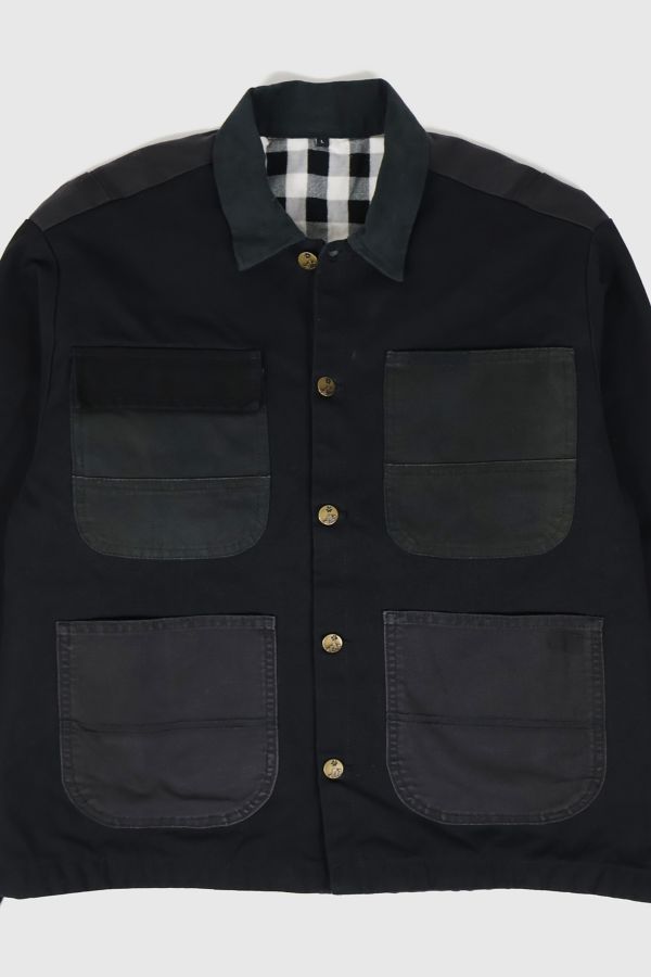 Slide View: 3: Reworked Workwear Button-Down Jacket 04