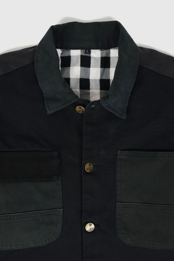 Slide View: 4: Reworked Workwear Button-Down Jacket 04