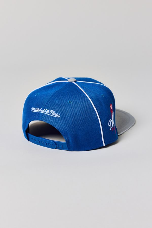 Slide View: 2: Mitchell & Ness MLB Los Angeles Dodgers Pipe Snapback Hat