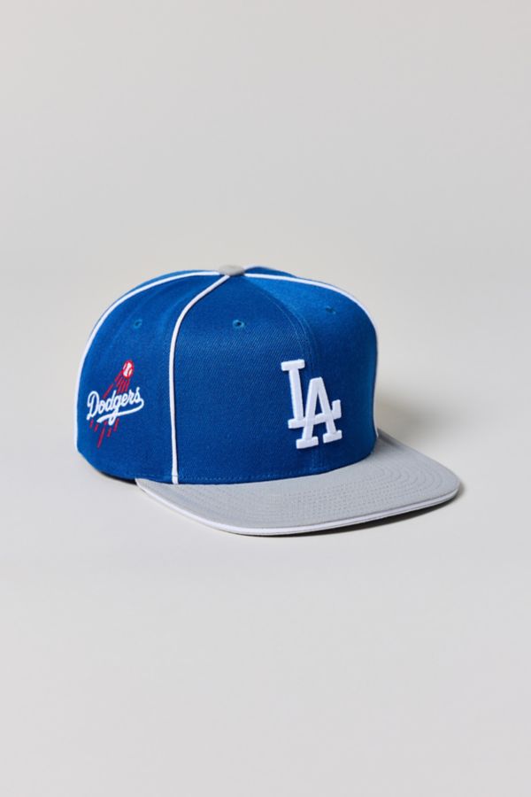 Slide View: 1: Mitchell & Ness MLB Los Angeles Dodgers Pipe Snapback Hat