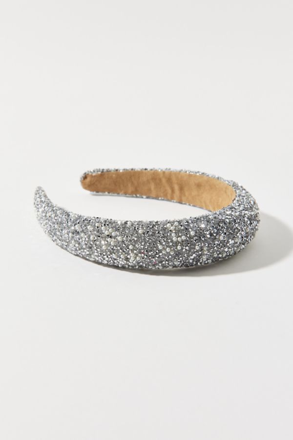 Slide View: 2: Bandeau Bouffant Orné de Paillettes