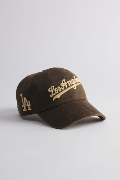 Mitchell & Ness MLB Los Angeles Dodgers Faux Leather Dad Hat