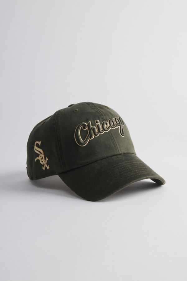 Slide View: 1: Mitchell & Ness MLB Chicago White Sox Leather Dad Hat