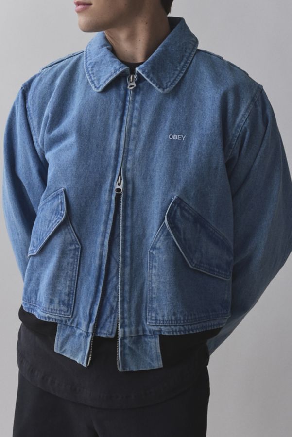 Slide View: 1: OBEY CWU Denim Jacket