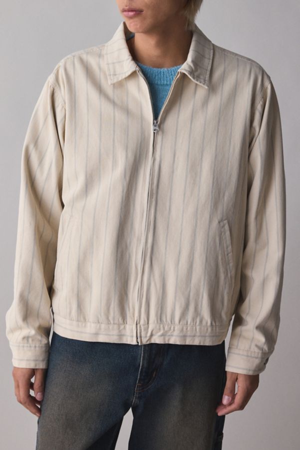 Slide View: 4: OBEY Stripe Zip-Up Jacket