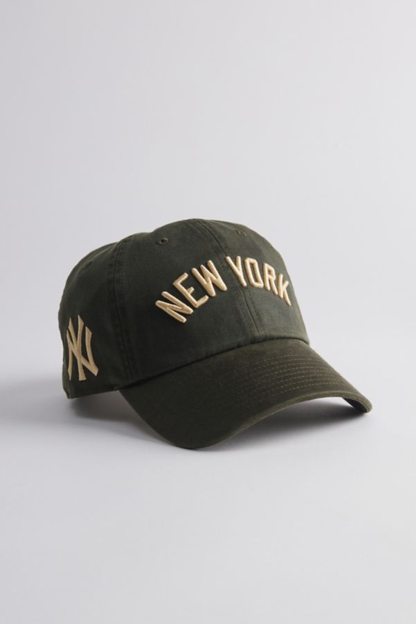 Slide View: 1: Casquette de Papa en Cuir Mitchell & Ness New York Yankees