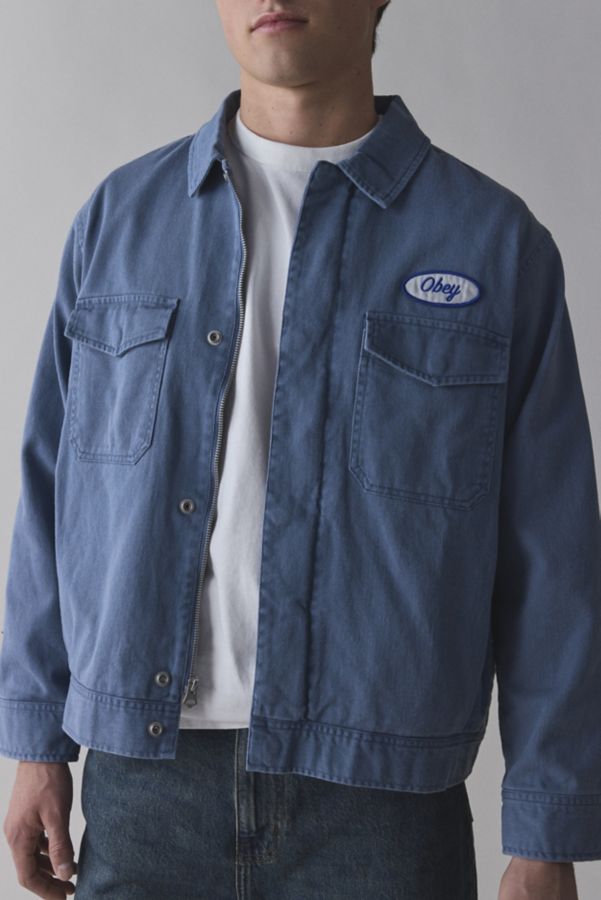 Slide View: 1: OBEY Tilton Denim Work Jacket