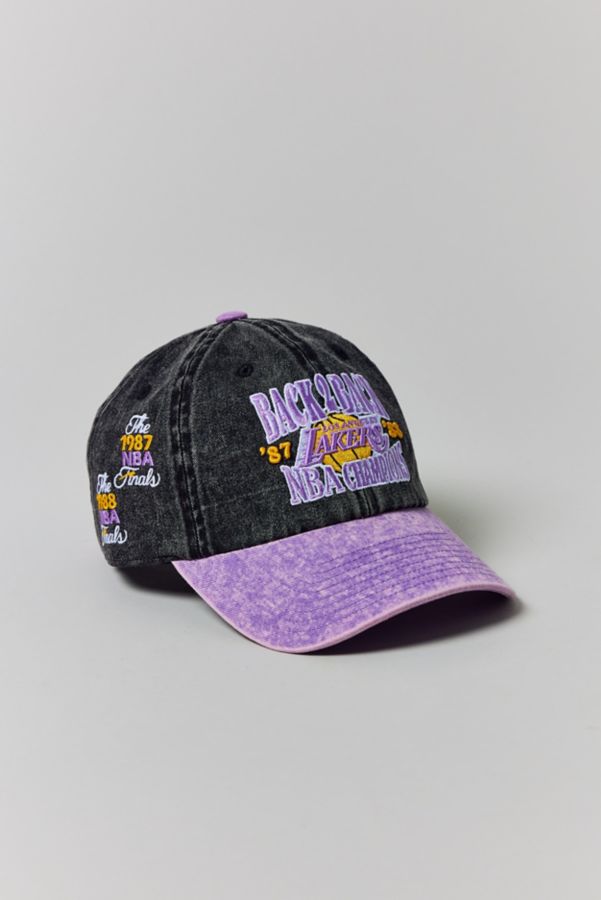 Slide View: 1: Mitchell & Ness Los Angeles Lakers Champions Dad Hat