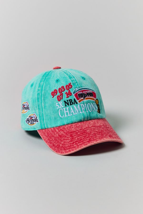 Slide View: 2: Mitchell & Ness San Antonio Spurs Champions Dad Hat