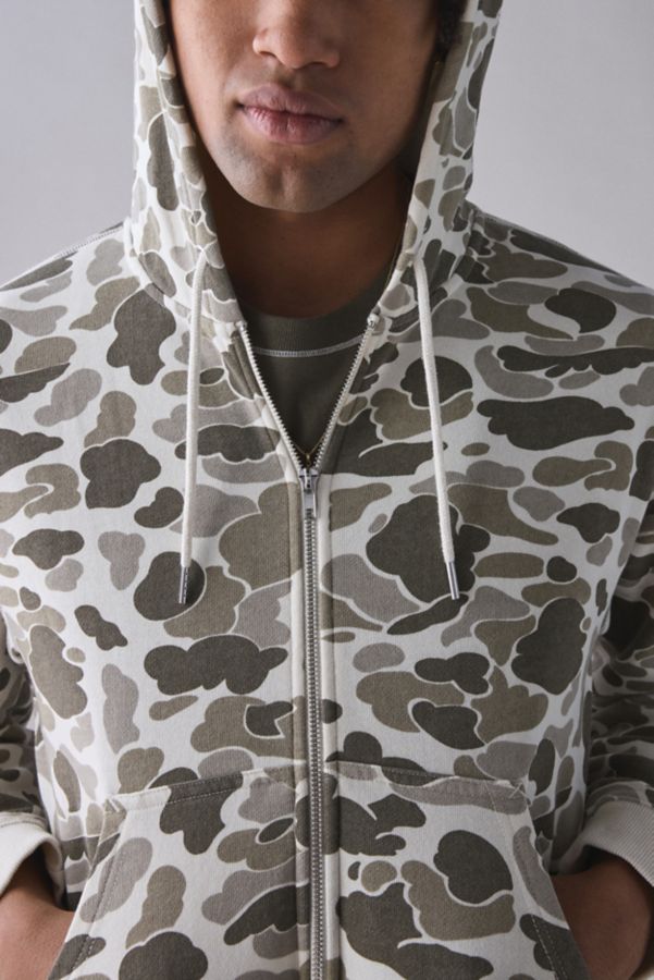 Slide View: 5: BDG Bonfire Graphic Full Zip Hoodie Sweatshirt