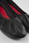 Thumbnail View 1: Camper Right Leather Pleated Ballerina Flat