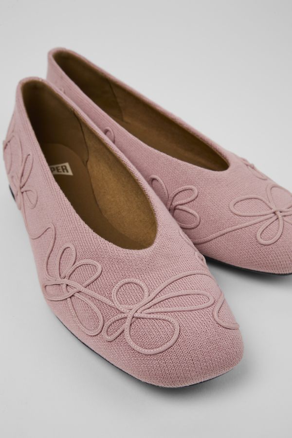 Slide View: 1: Camper Casi Myra Embroidered Ballerina Flat