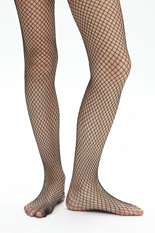 Slide View: 2: Sparkle Fishnet Tights