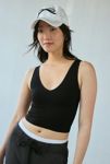 Thumbnail View 1: Out From Under Plunge Ribbed Seamless Knit Cropped Cami