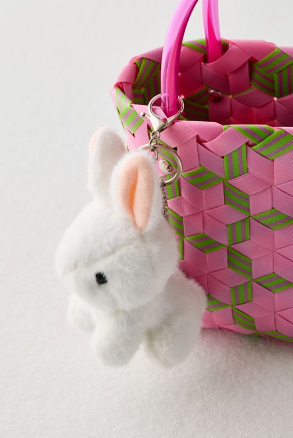 Slide View: 1: Bunny Plushie Keychain