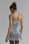 Thumbnail View 3: Robe Mini Motel Rone Argent Chrome Paillettes Taille Basse