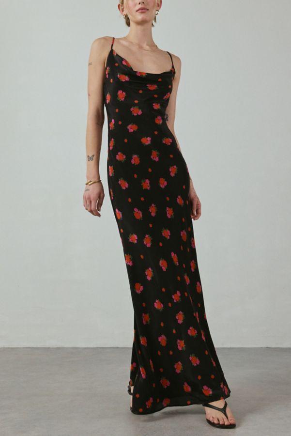 Slide View: 2: Bardot Monroe Cowl Neck Cami Maxi Dress