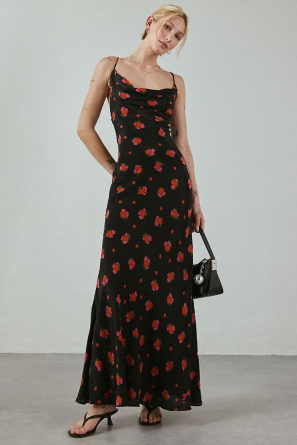 Slide View: 1: Bardot Monroe Cowl Neck Cami Maxi Dress