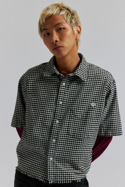 Chemise Oxford à Carreaux UO Coupée